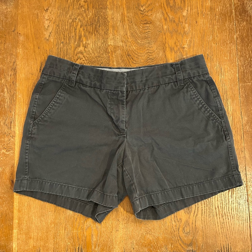 J. Crew Dark Gray Bermuda Shorts Classic Cotton Blend